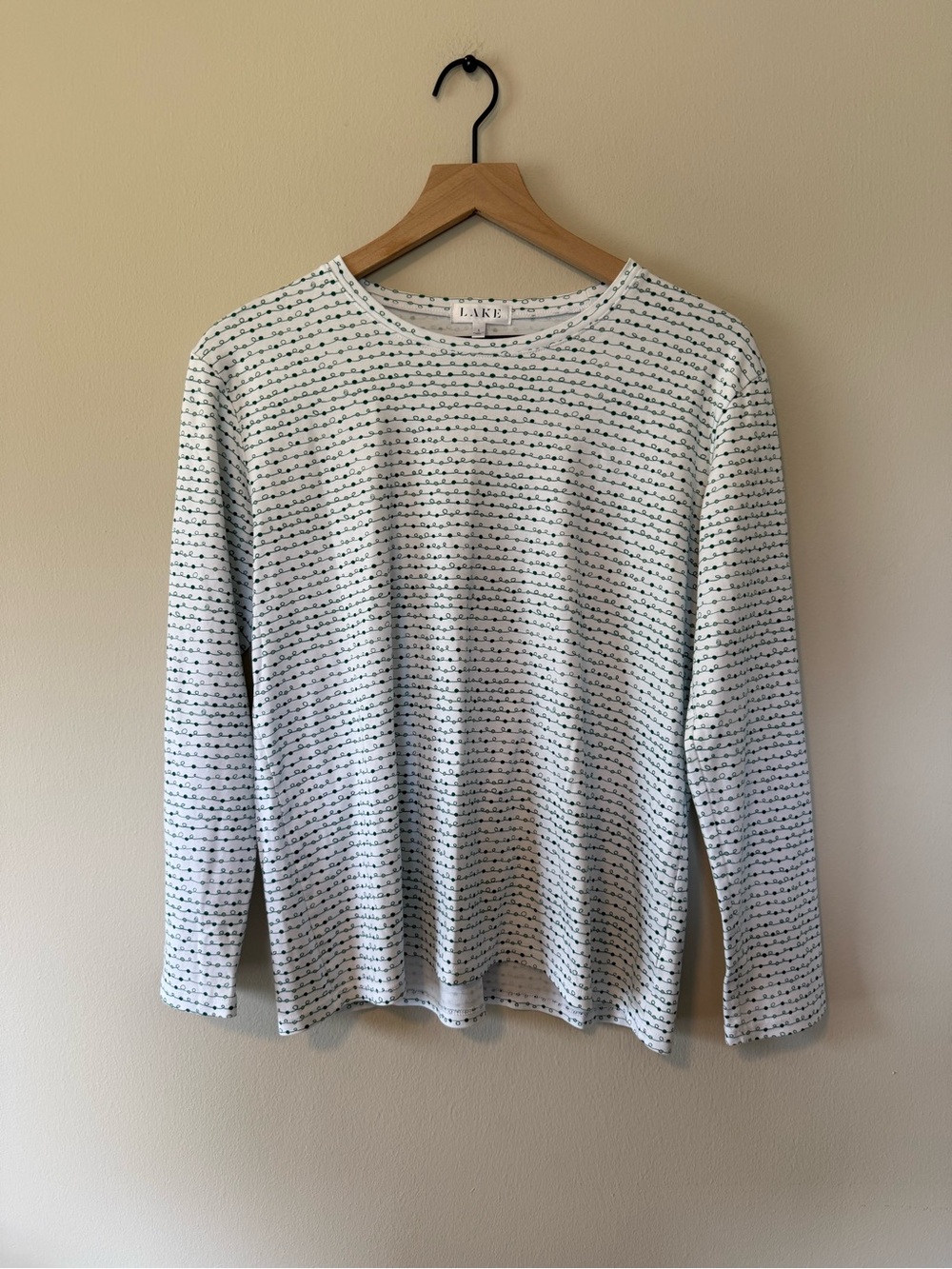 Lake pajama long sleeve classic green garland